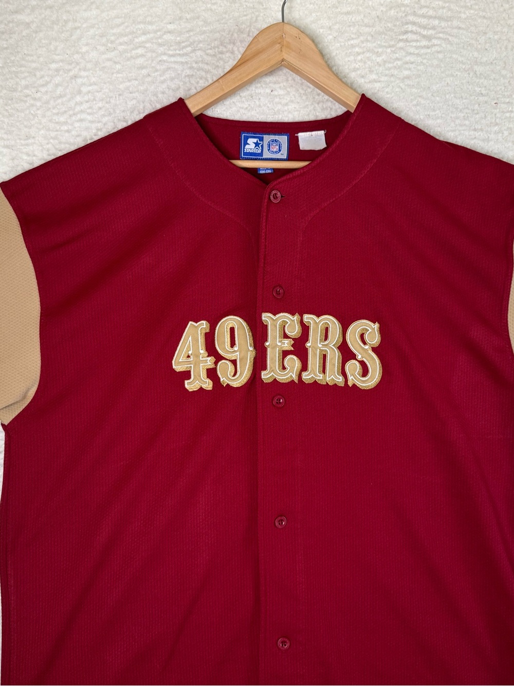VTG Starter NFL San Francisco 49ers Jerry Rice #80 Baseball Style Jersey Mens 2X - Picture 3 of 15